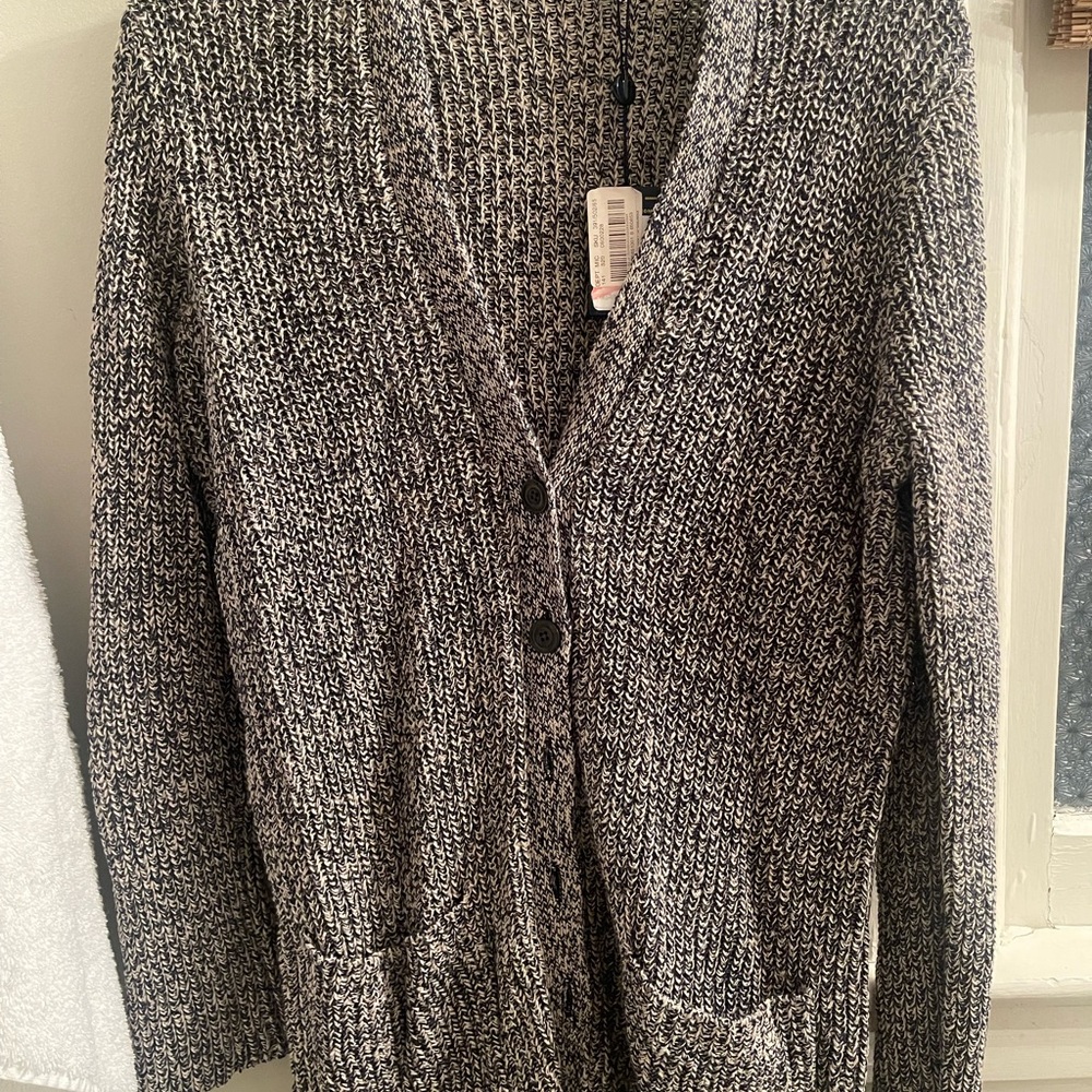 Polo by Ralph Lauren Black and White Knit Sweater. NWT